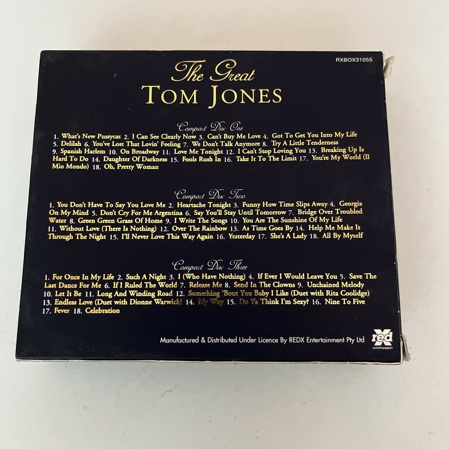 Tom Jones – The Great Tom Jones Box Set (CD, 3-Disc Set, 1999)