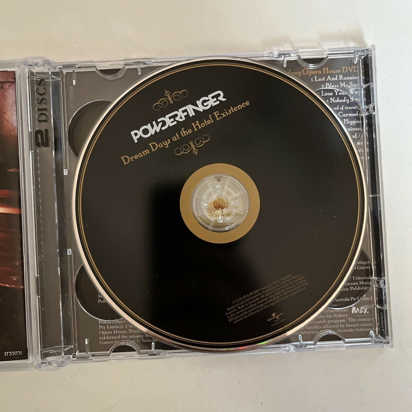 Powderfinger – Dream Days At The Hotel Existence CD & DVD 2008 Album