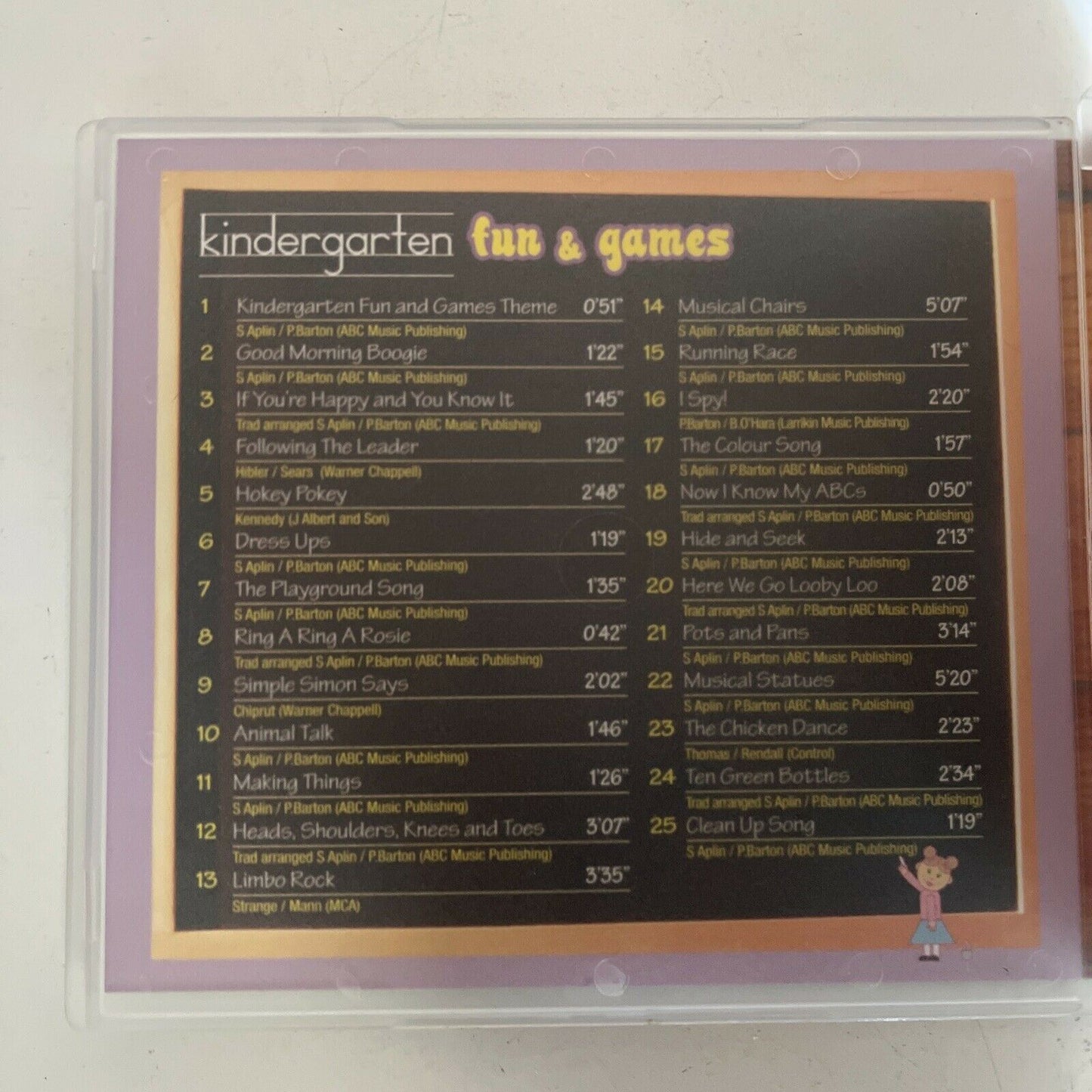 Kindergarten Fun & Games Music CD (ABC For Kids) Album 2012