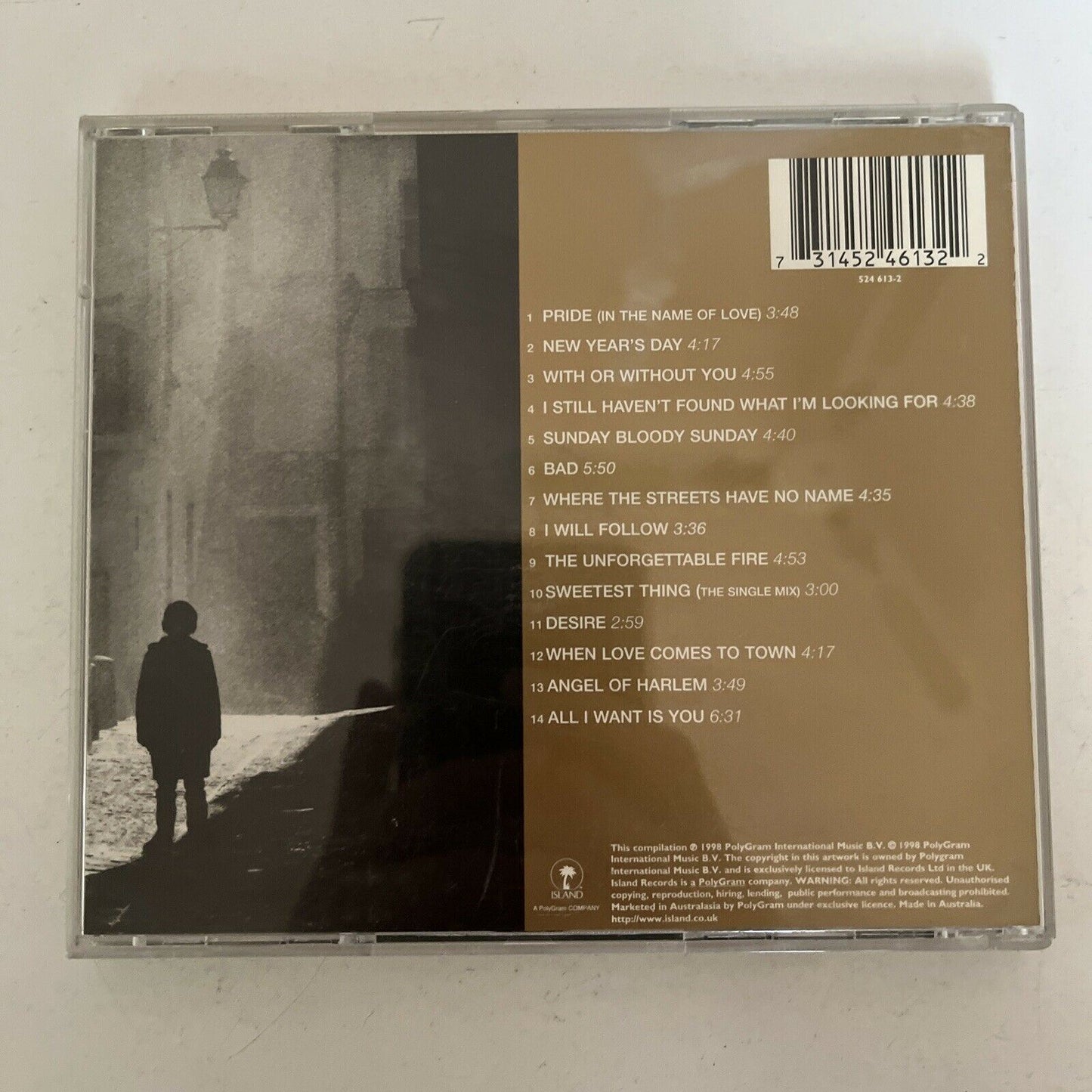 U2 – The Best Of 1980-1990 (CD, 1998)
