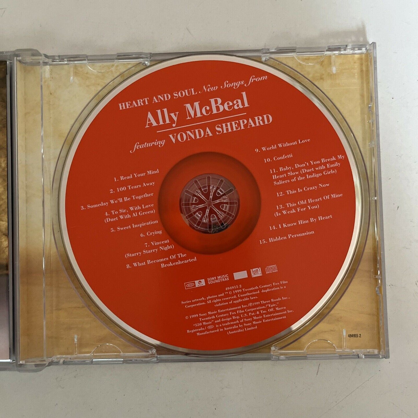 Vonda Shepard – Heart And Soul (New Songs From Ally McBeal) CD 1999 Album