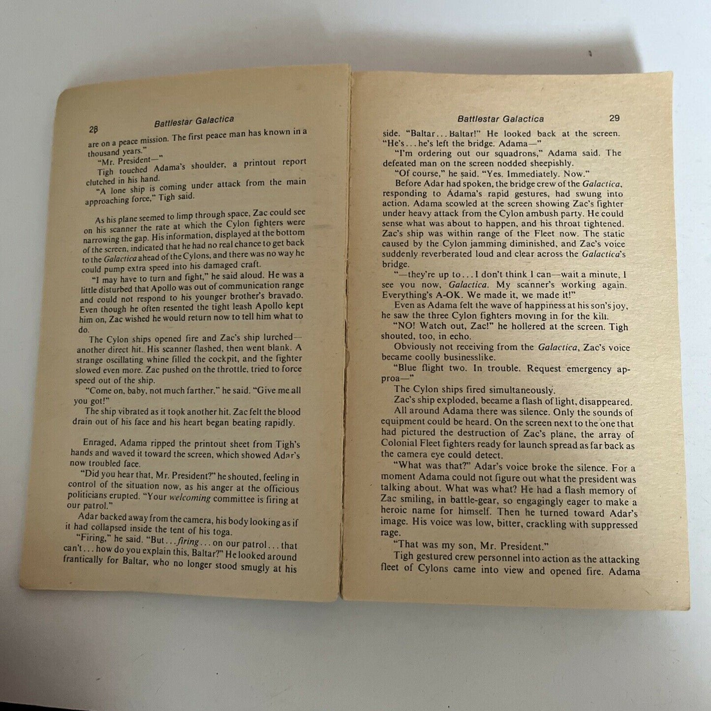 Battlestar Galactica 1978 Book by Glen A Larson & Robert Thurston