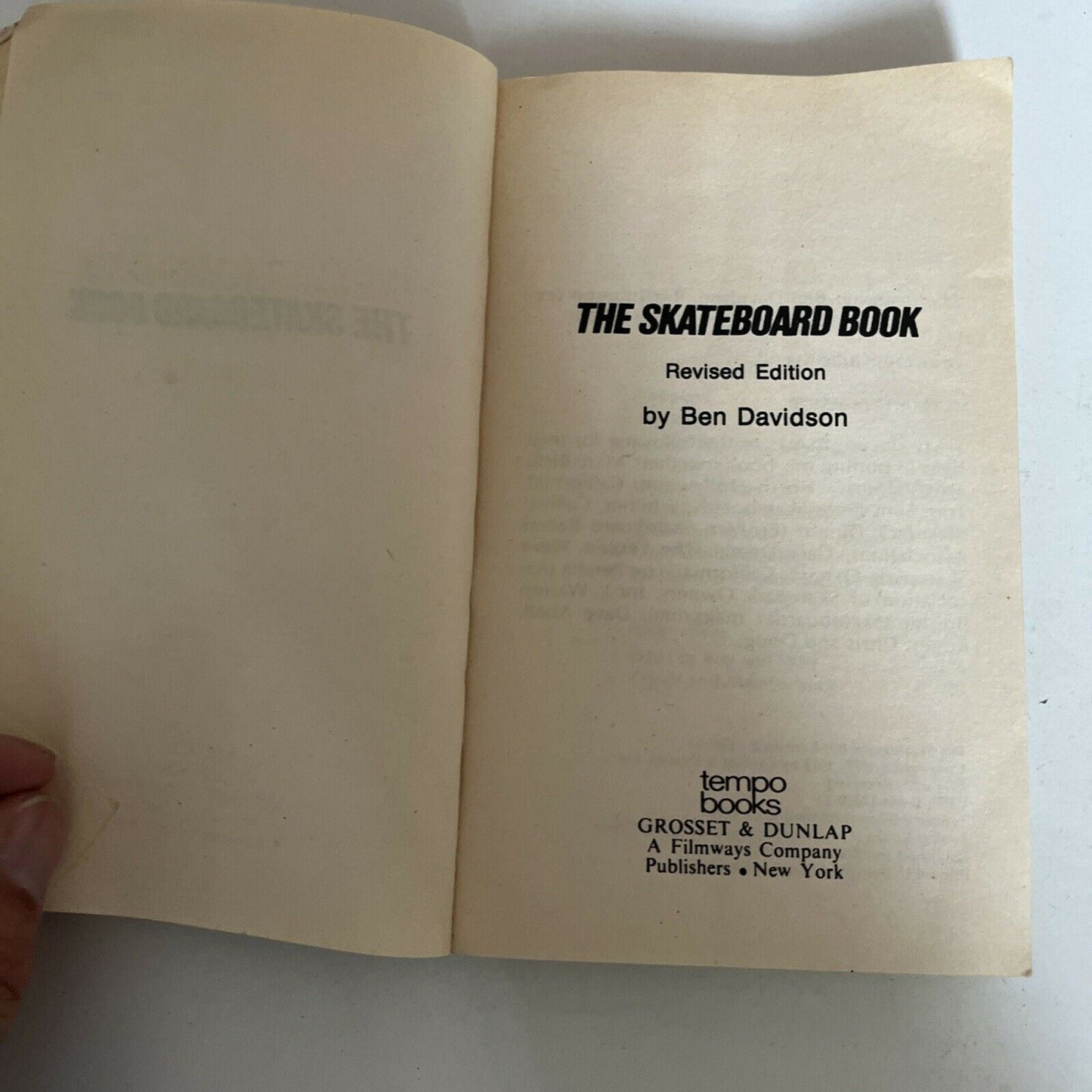The Skateboard Book By Ben Davidson 1979