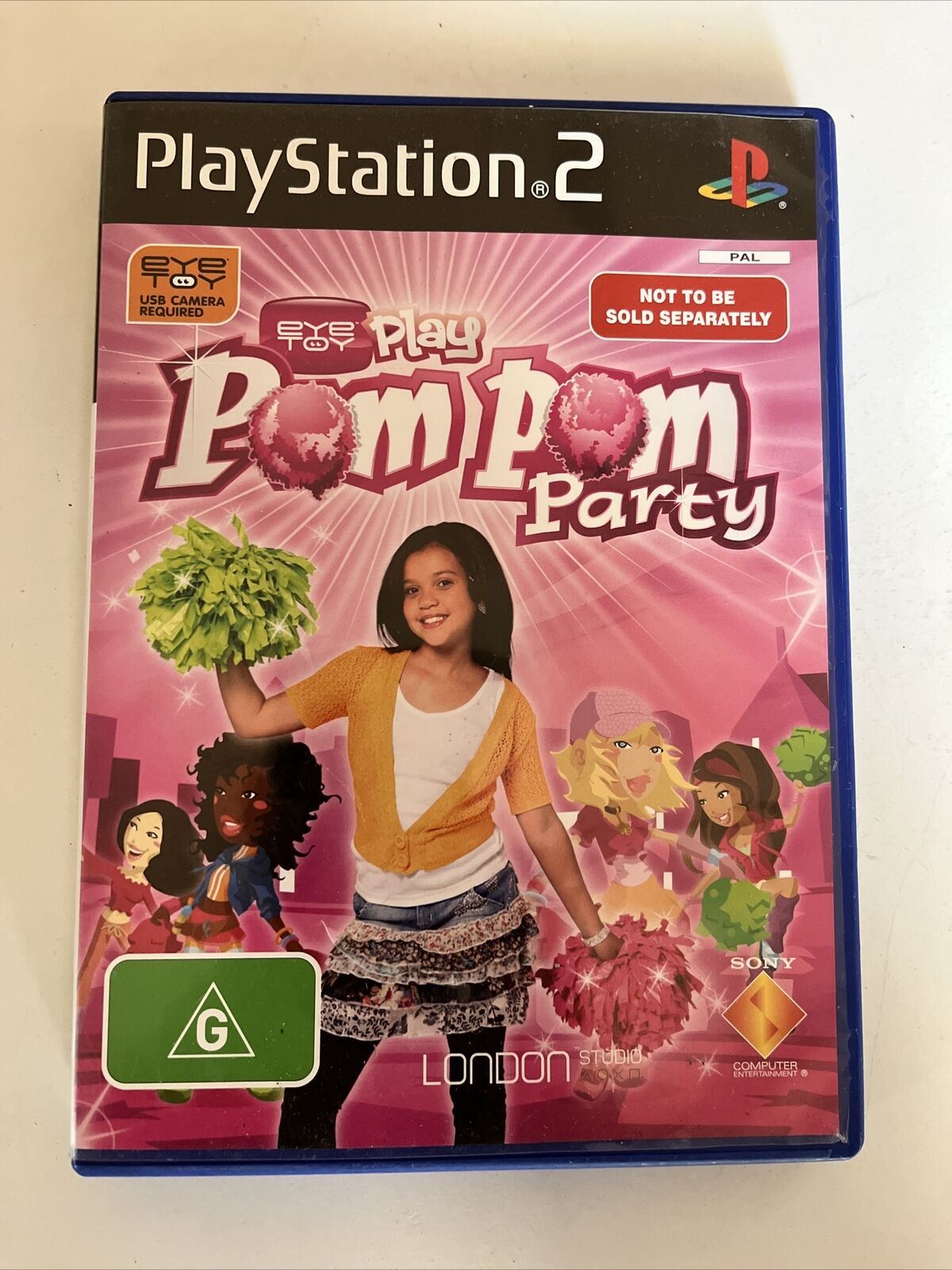 Pom Pom Party Eye Toy - PlayStation PS2 PAL Music Dance Game – Retro Unit