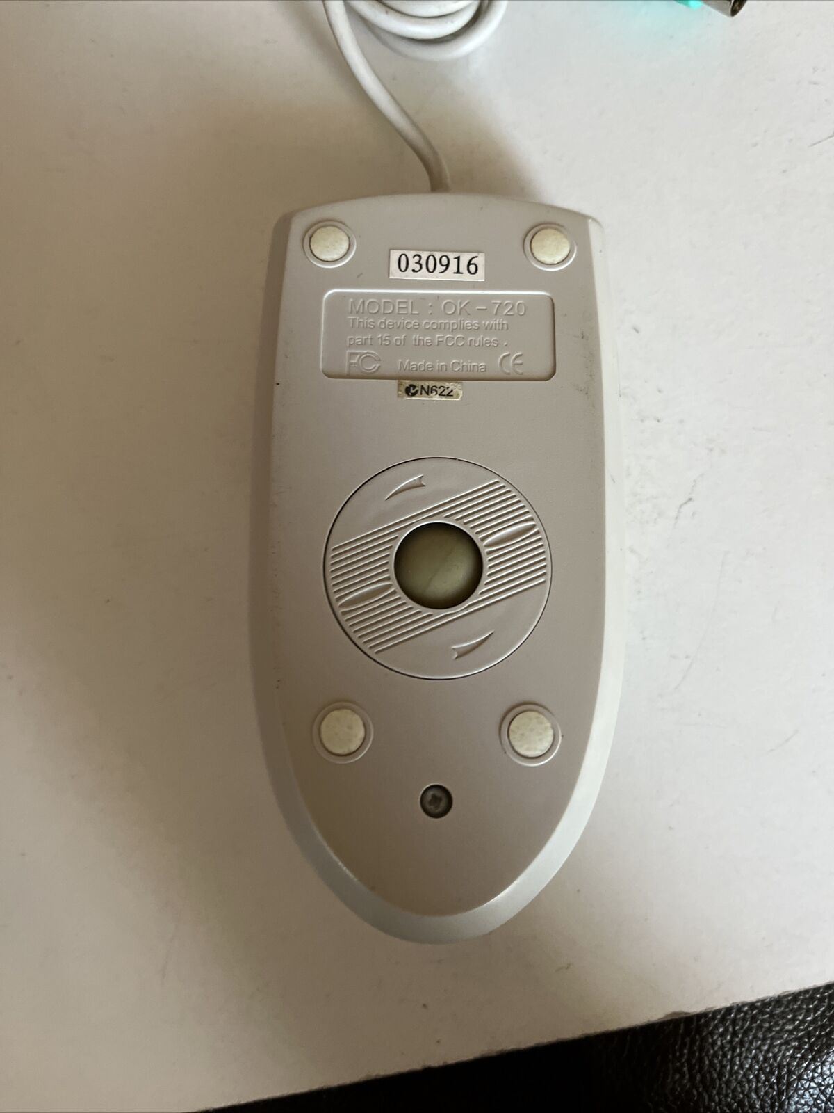 Vintage A4Tech PS/2 2 Button Ball Mouse OK-720 - Tested & Working