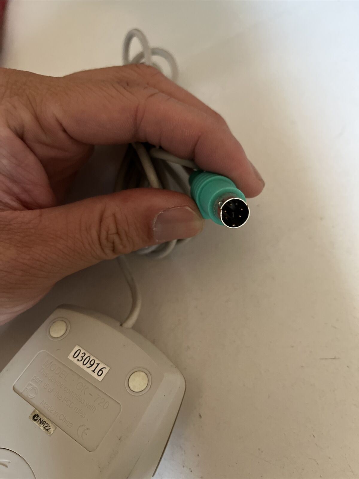 Vintage A4Tech PS/2 2 Button Ball Mouse OK-720 - Tested & Working