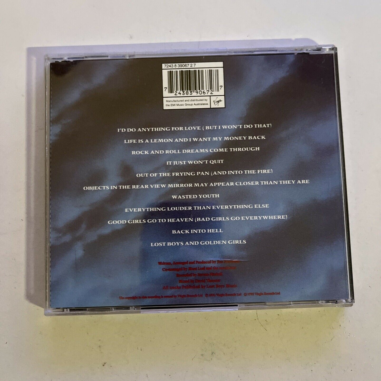 Meat Loaf – Bat Out Of Hell II: Back Into Hell (CD, 1993) Album