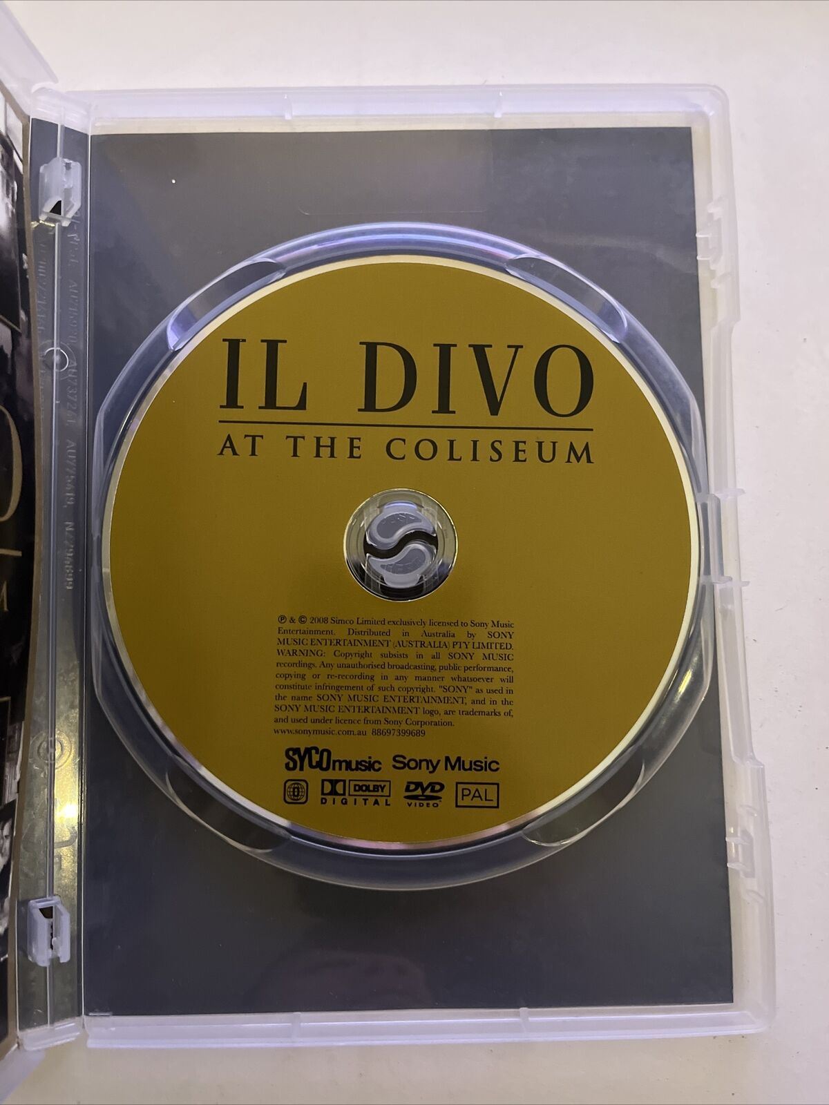 Il Divo At The Coliseum (DVD, 2009) Region Free