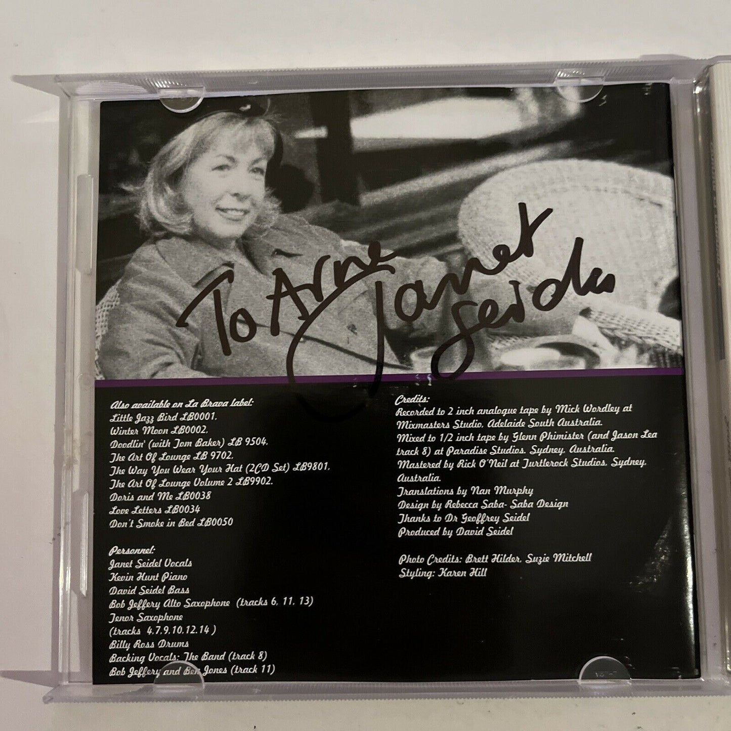 Janet Seidel – Comme Cí Comme Ça (CD) *Signed Copy!!*