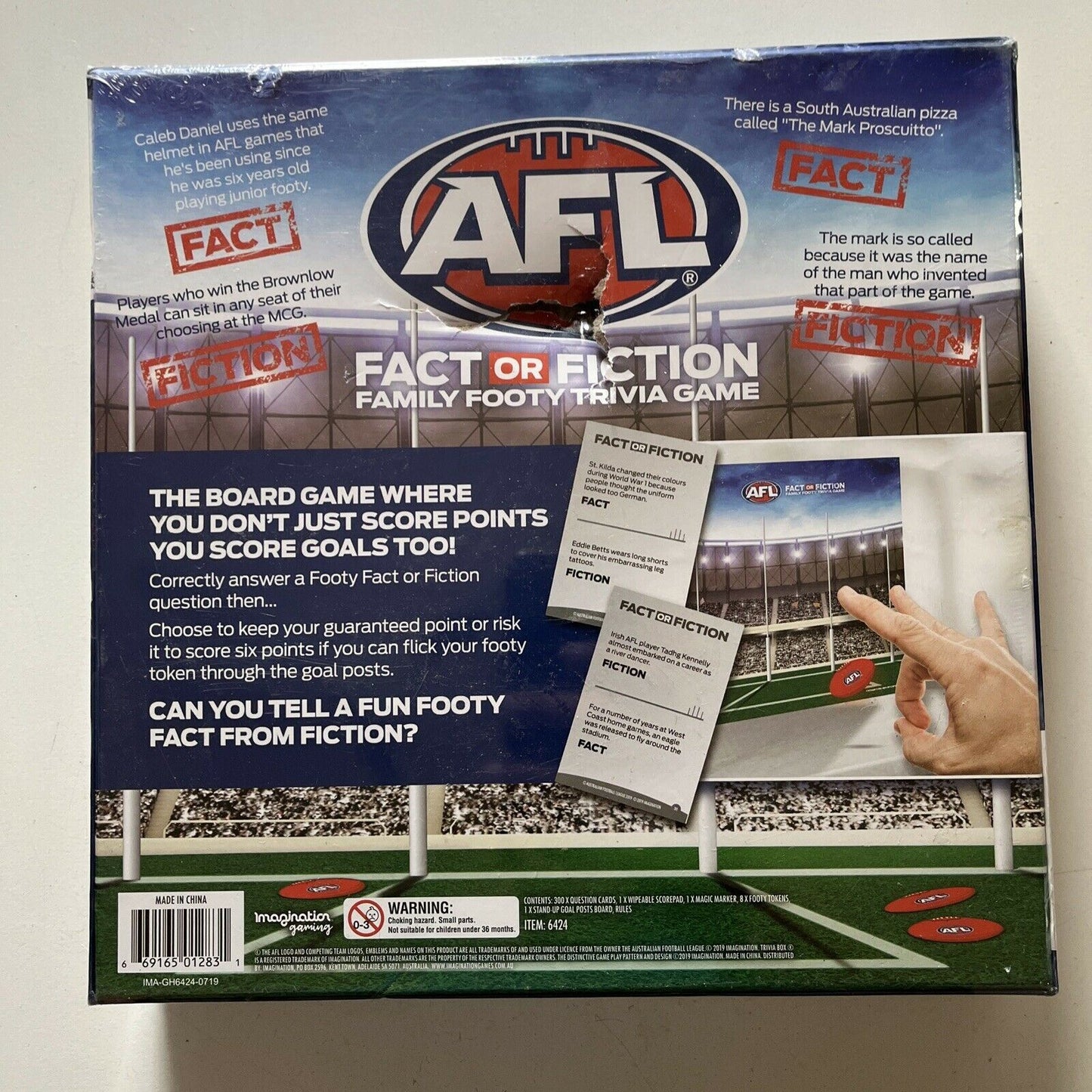 *New Sealed* AFL Fact or Fiction Family Footy Trivia Game 2019 Imagination