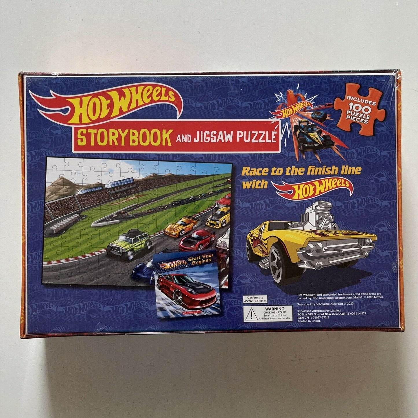 *New Sealed* Hot Wheels: Storybook and Jigsaw Puzzle 60 x 40 cm