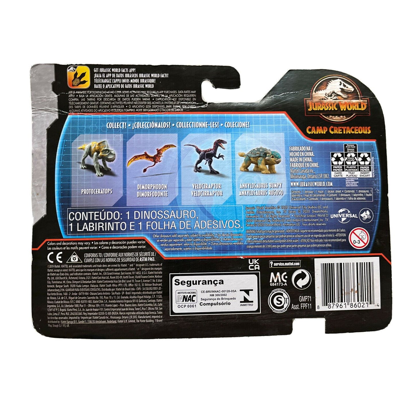 Jurassic World Camp Cretaceous Ankylosaurus Bumpy Action Figure