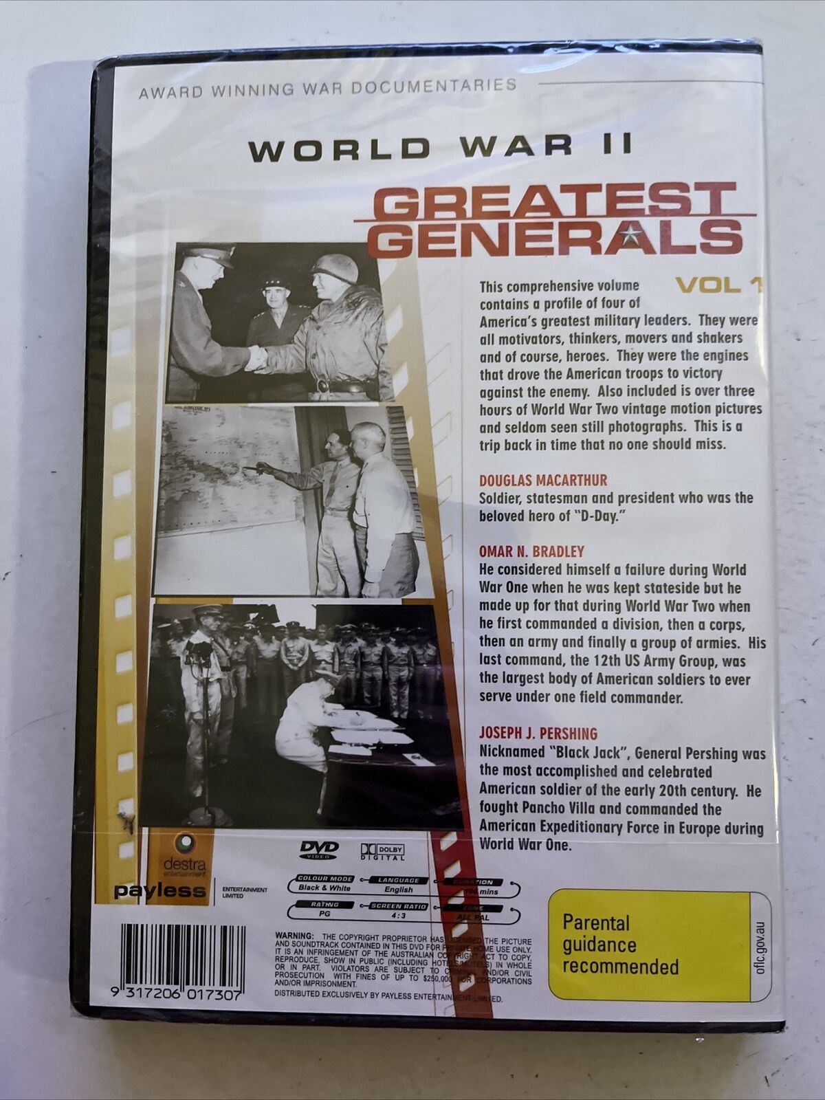 *New Sealed* World War II Greatest Generals Volume 1 (DVD) All Regions