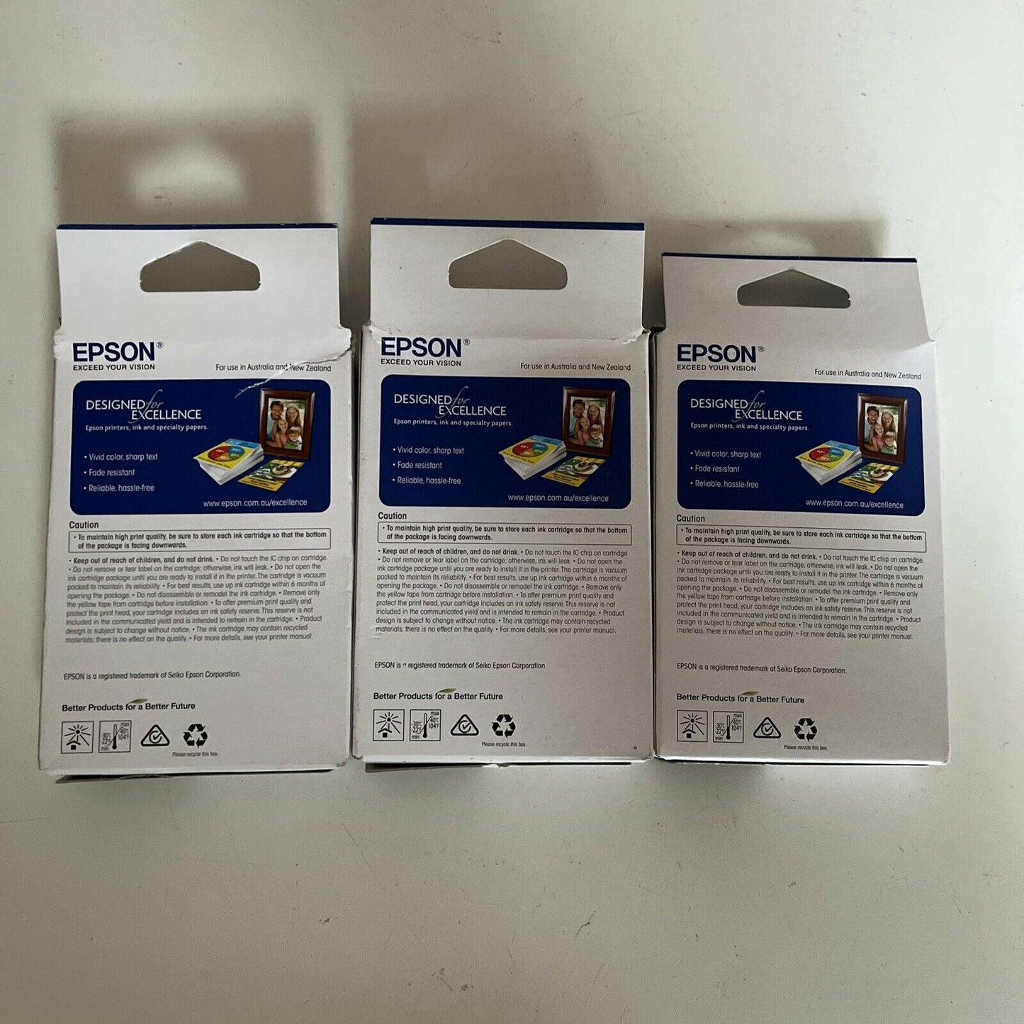 3x Genuine Epson 39 Cyan, Magenta, Yellow Ink Cartridge for XP-4105/XP-2105