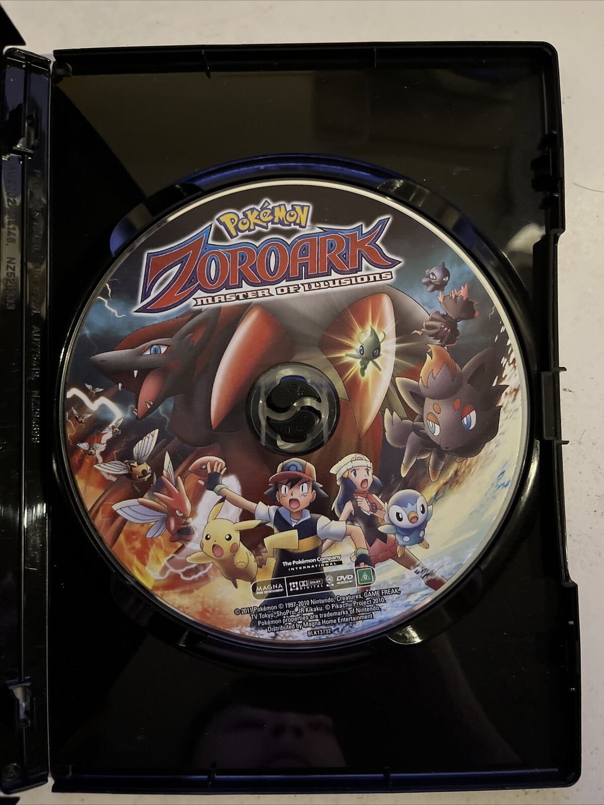 Pokemon Zoroark - Master Of Illusions (DVD, 2010) Anime Film Movie. Region 4