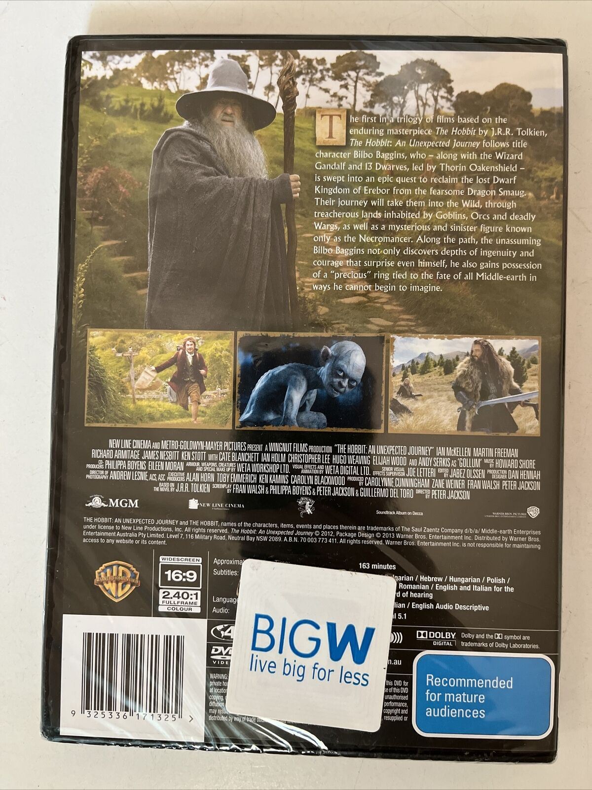 *New Sealed* Hobbit - An Unexpected Journey (DVD, 2012) Region 4