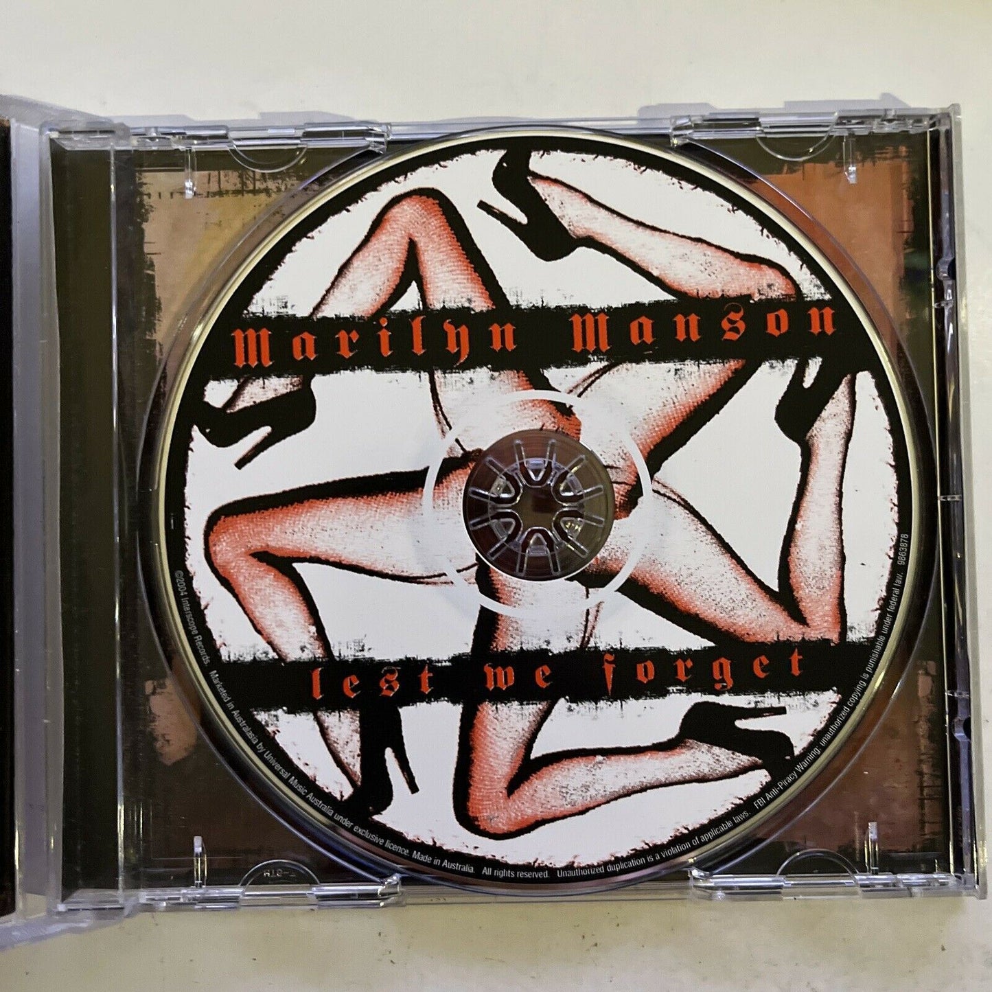 Marilyn Manson - Lest We Forget : The Best of (CD, 2004) Album