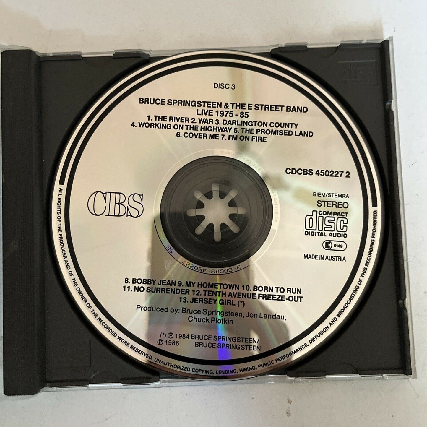 Bruce Springsteen & The E Street Band Live 1975-85 3 CD