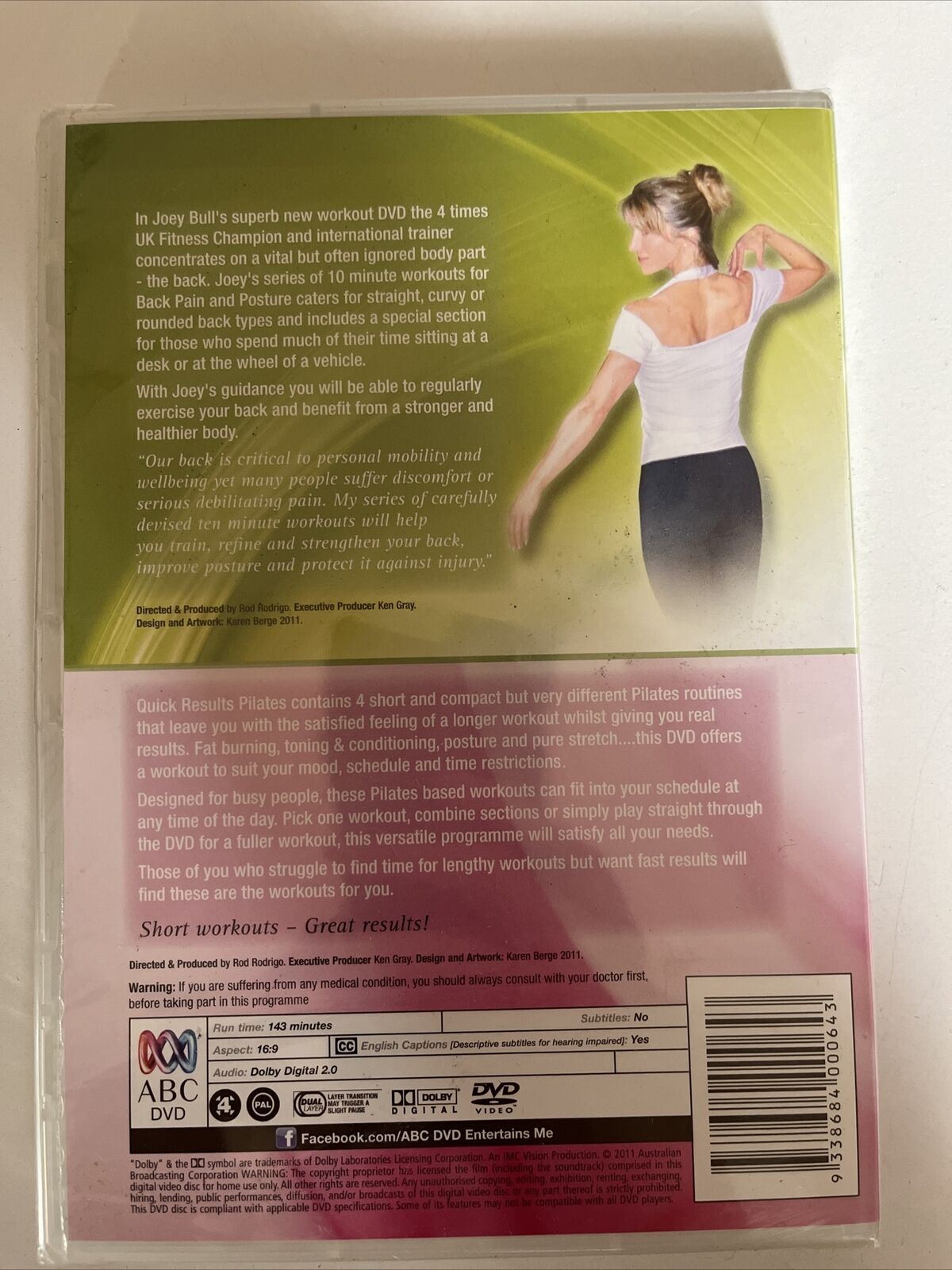 *New* 10 Minute Workout: Back Pain & Posture Relief / Quick Results Pilates DVD
