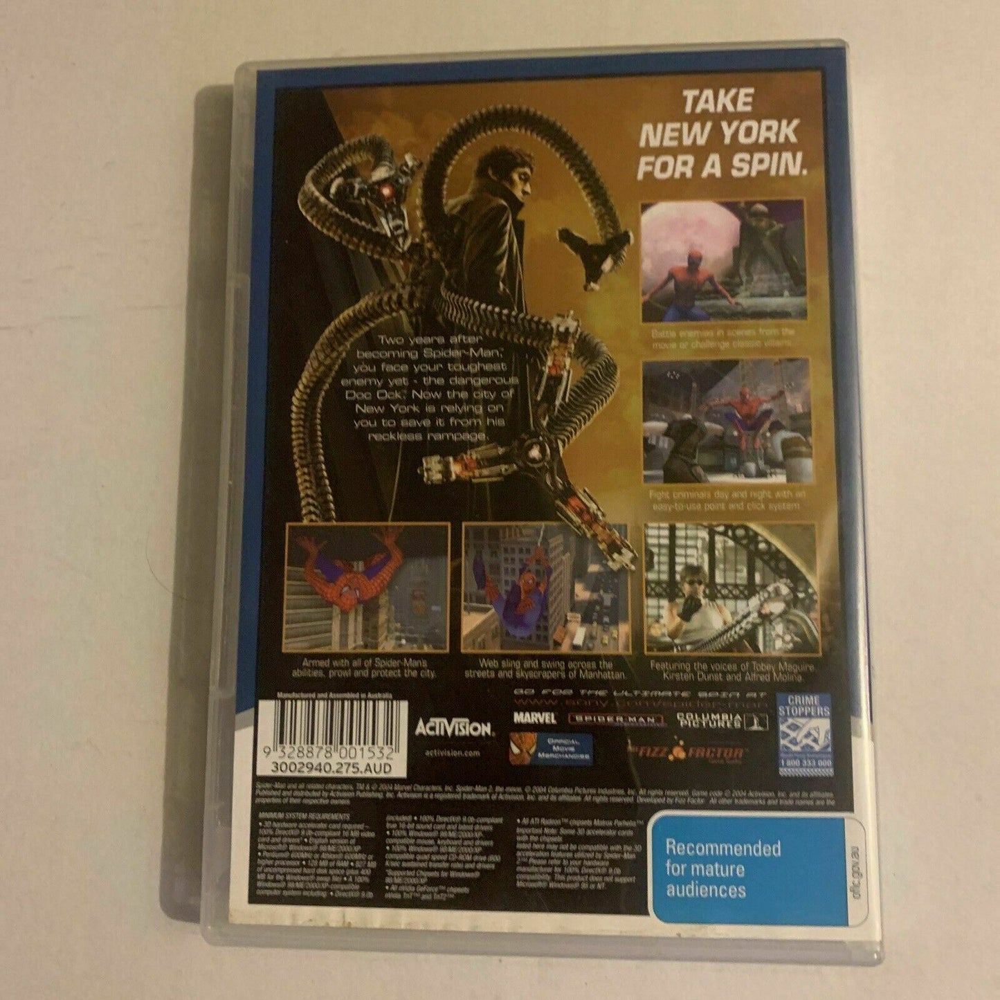 Spider-Man 2 The Game - PC CDROM (2004) Windows Game