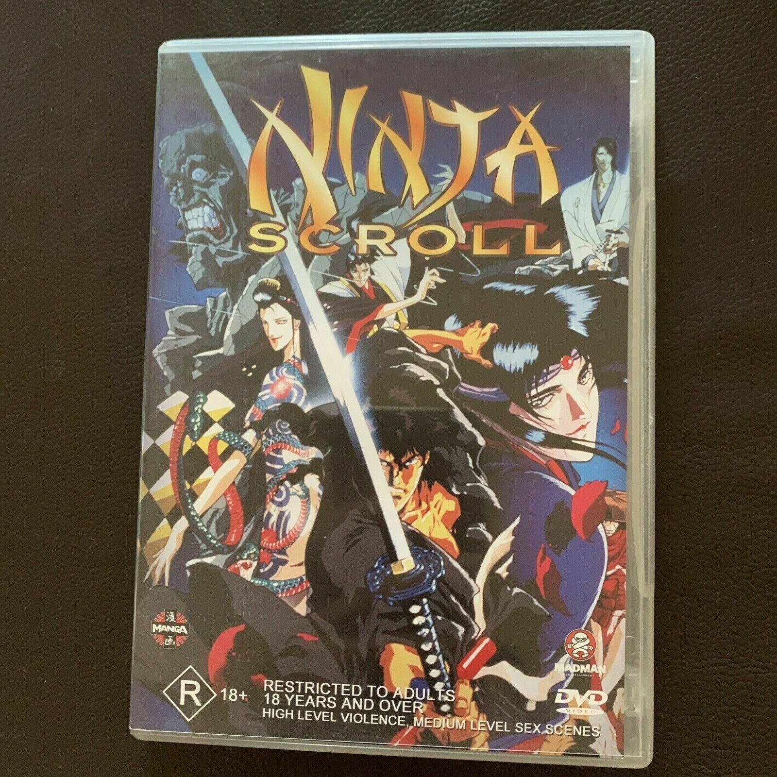 Ninja Scroll (DVD, 1993) Anime Movie. Region 4. – Retro Unit