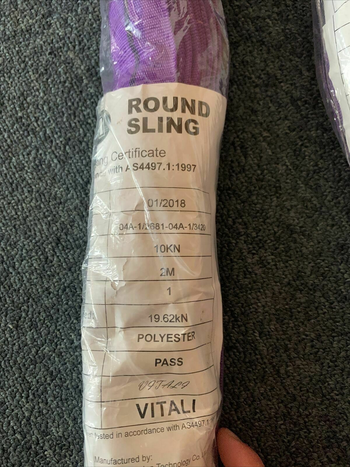 *New Sealed* 2x Gorilla Round Sling 1000kg 2 metres