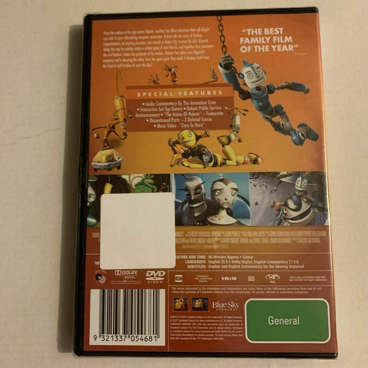 *New Sealed* Robots (DVD, 2005) Ewan McGregor. Animated Film. Region 4