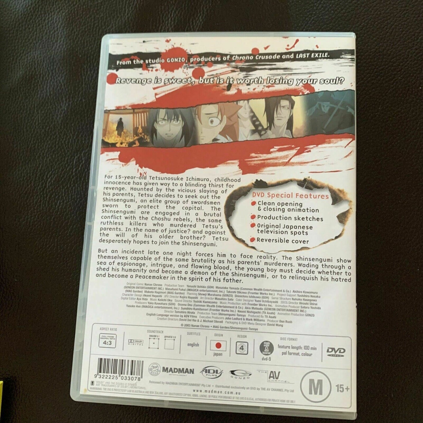 Peacemaker - Innocent Lost (DVD, 2003) Region 4