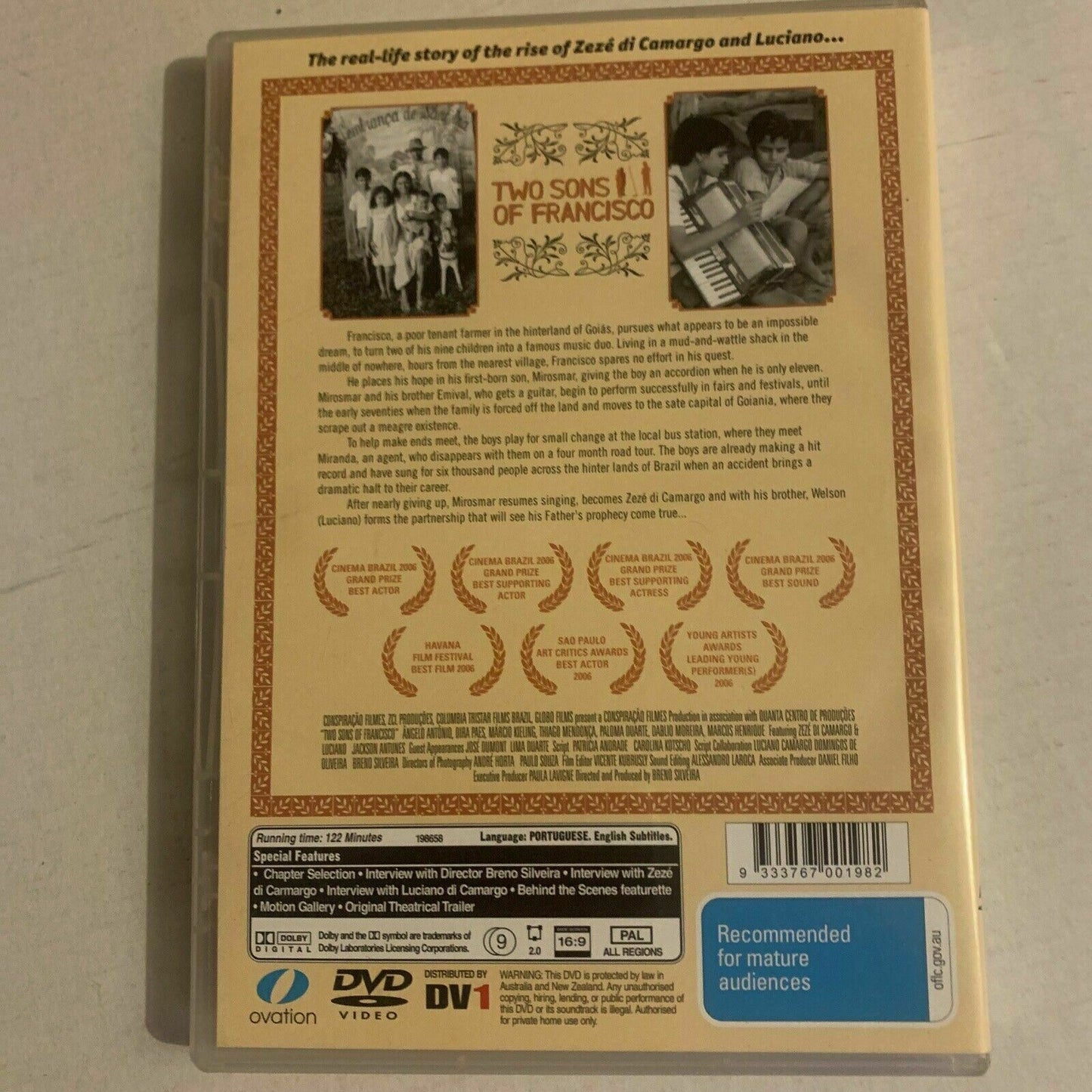 Two Sons Of Francisco (DVD, 2005) Ângelo Antônio, Dira Paes, Márcio. Region Free