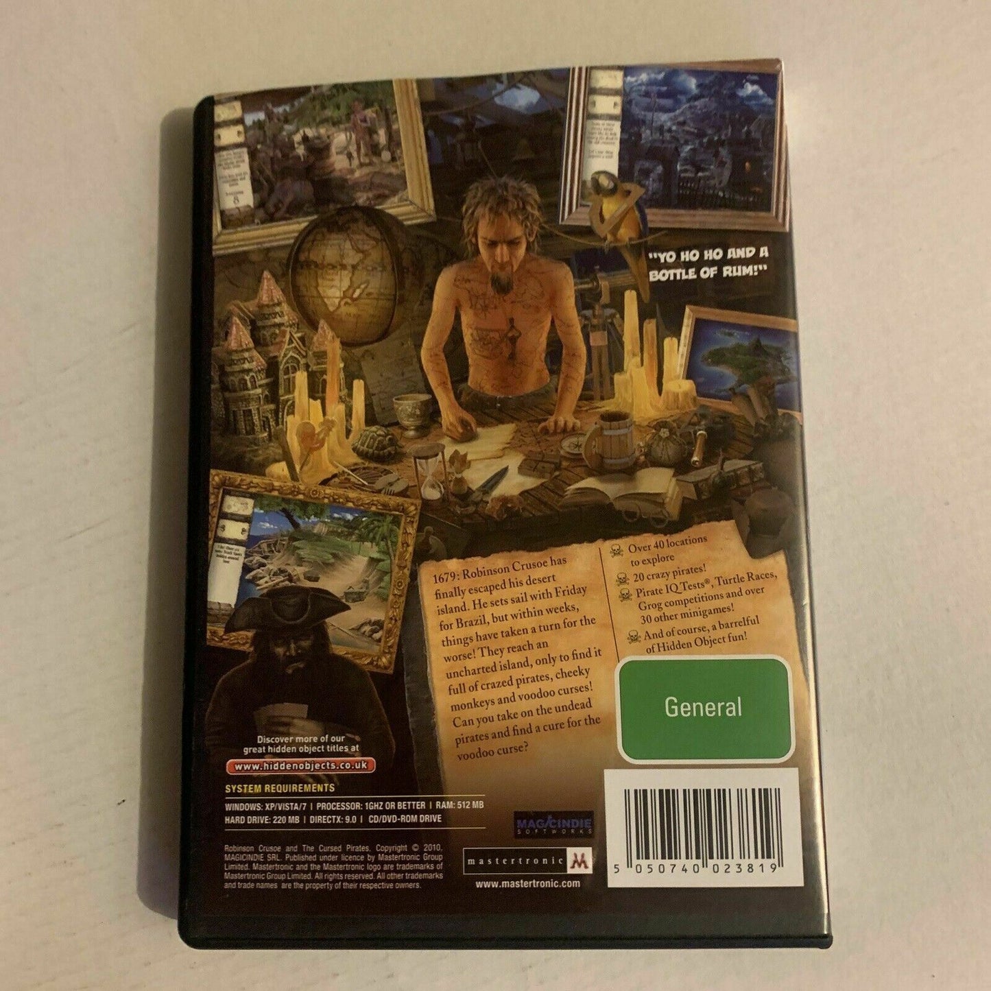 Robinson Crusoe And The Cursed Pirates - PC Windows CDROM Hidden Object Game