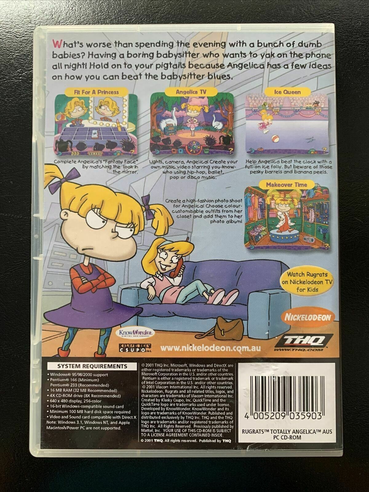 Rugrats: Totally Angelica Boredom Busters - PC CD-ROM Windows 2001 Nickelodeon