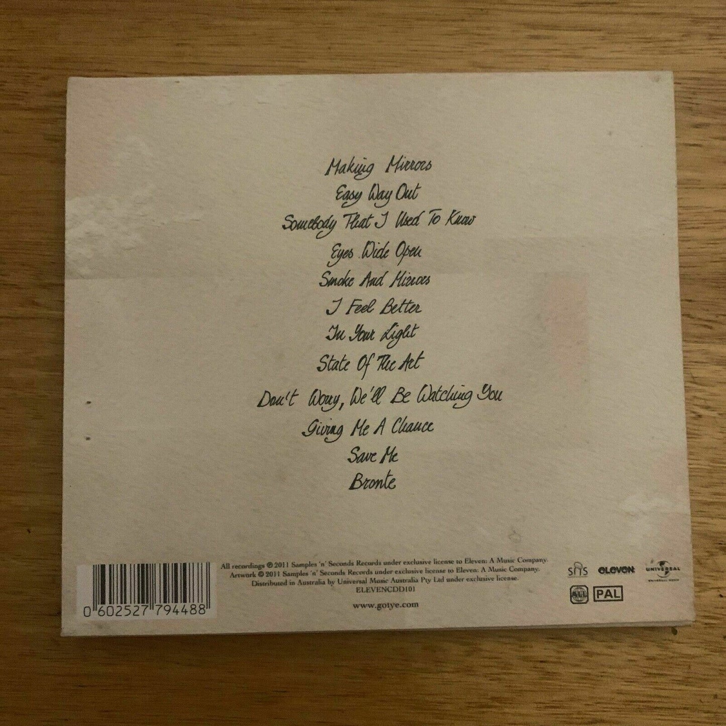 Gotye – Making Mirrors (CD, 2011, Universal) Album
