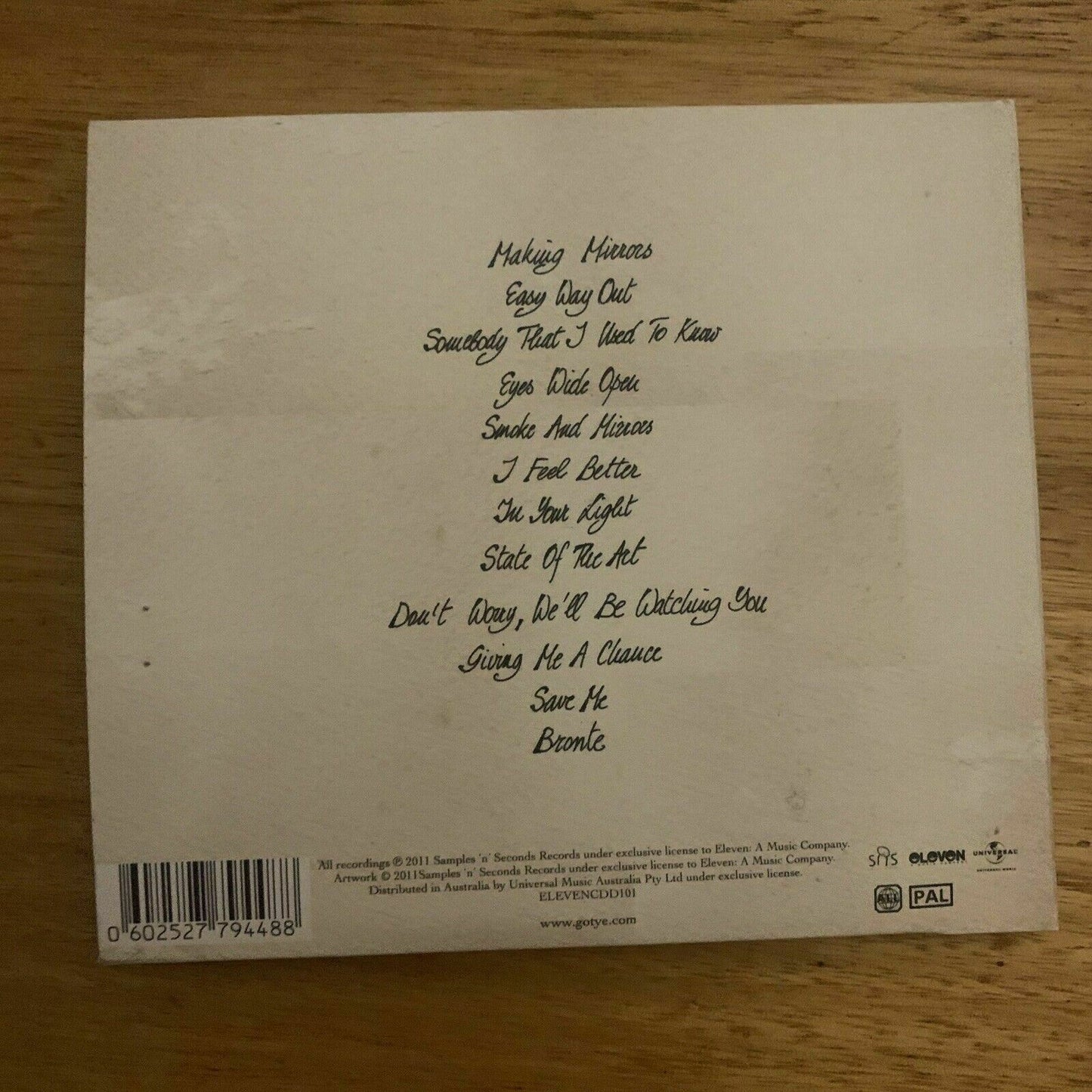 Gotye – Making Mirrors (CD, 2011, Universal) Album
