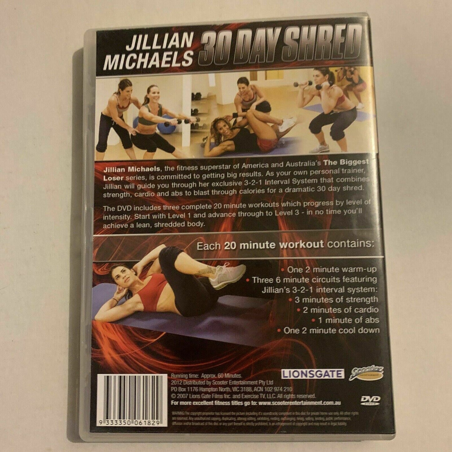 Jillian Michaels: 30 Day Shred (DVD, 2007) All Regions