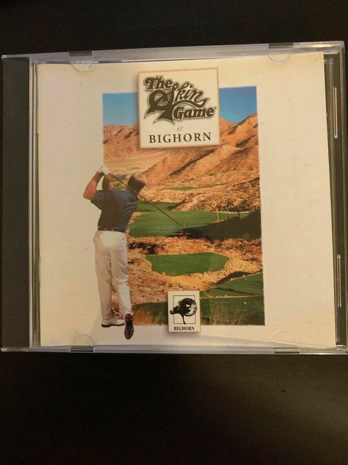 The Skin Game At Bighorn - PC Cdrom Vintage DOS Golf Game With Manual 1995