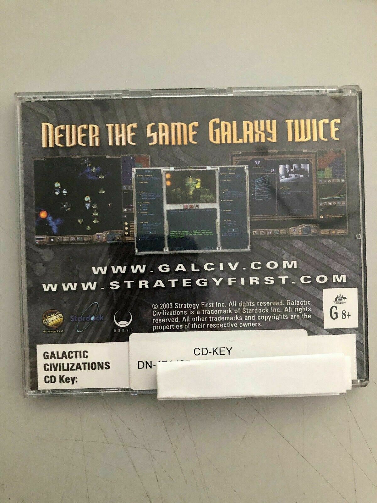 Galactic Civilizations - PC Windows CD-ROM Turn Based Strategy Game