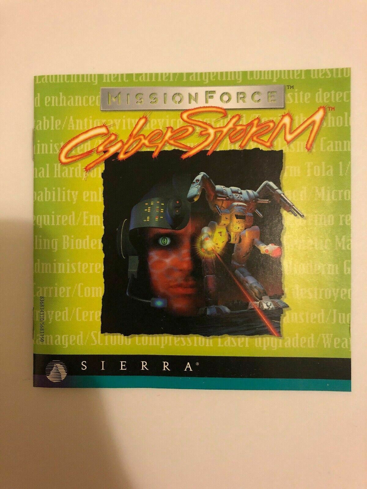 *RARE* MissionForce: CyberStorm - PC CD-ROM Game Win95 Strategy Game 1996