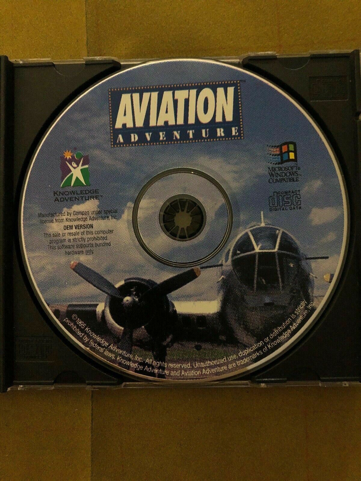 Aviation Adventure - PC CDROM Windows 1995 game