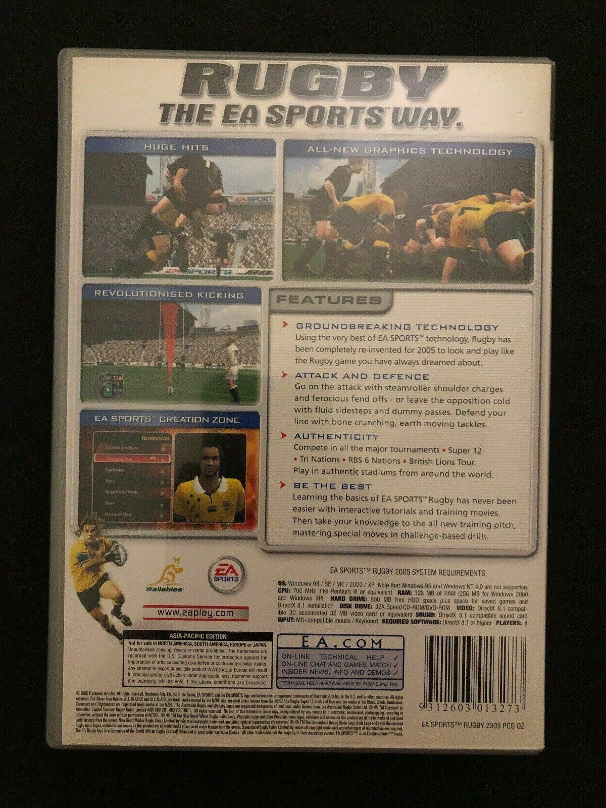 Rugby 2005 - PC CD Windows Game