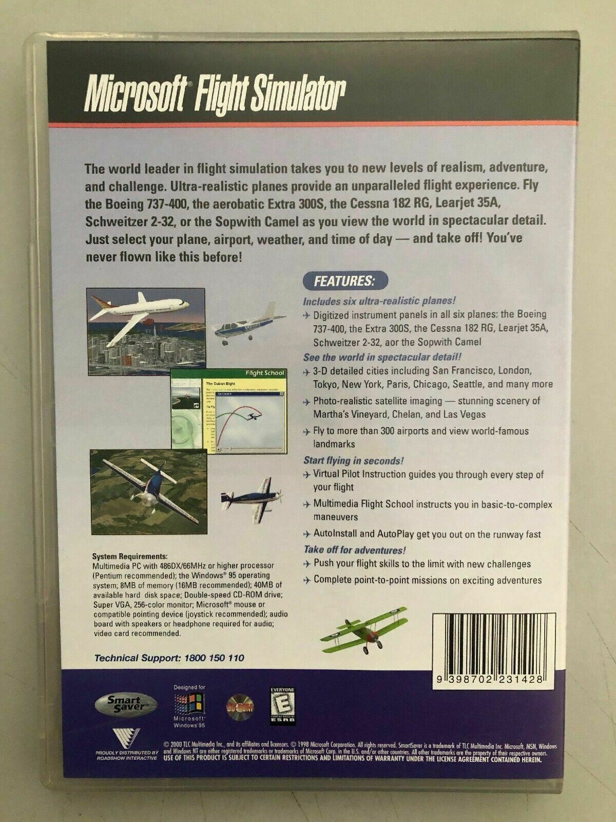 Microsoft Flight Simulator - PC GAME Windows 95 1995