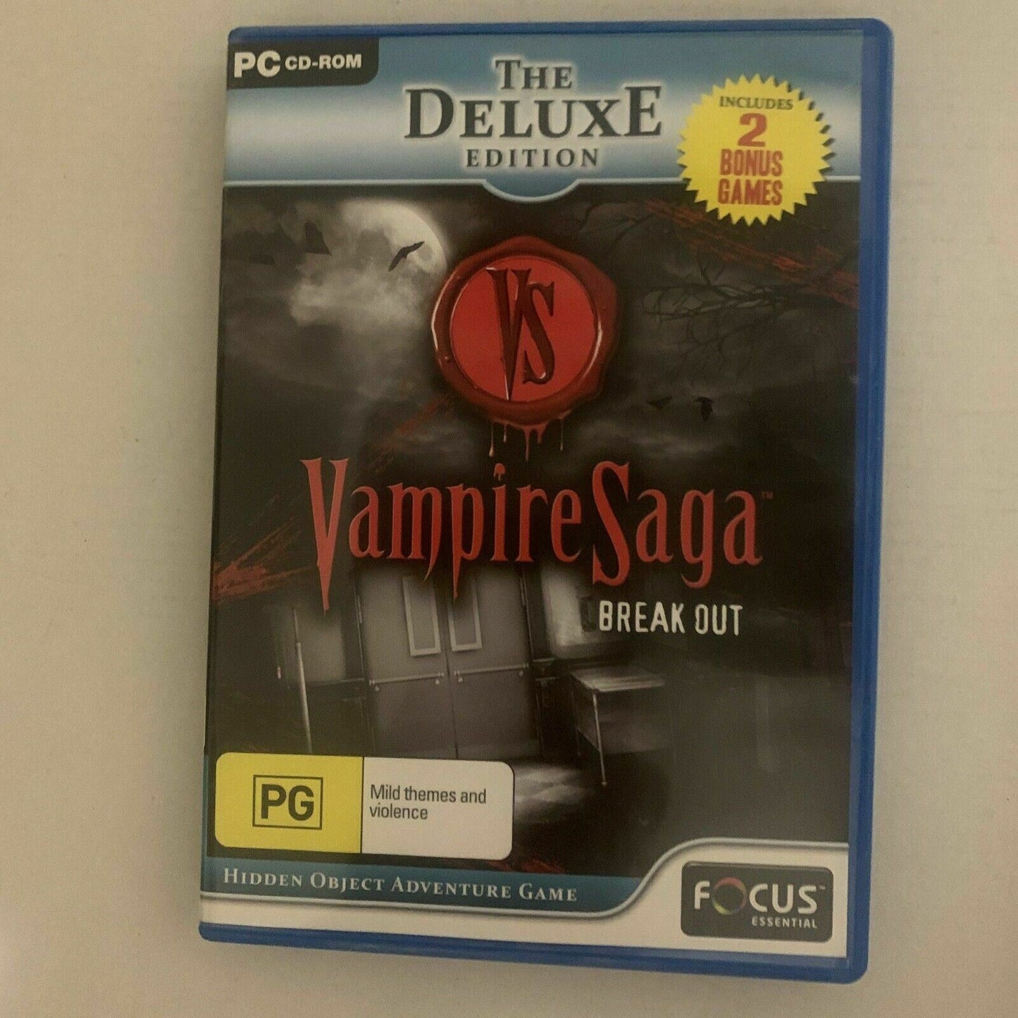 Vampire Saga : Break Out The Deluxe Edition - PC Windows CD Hidden Object Game