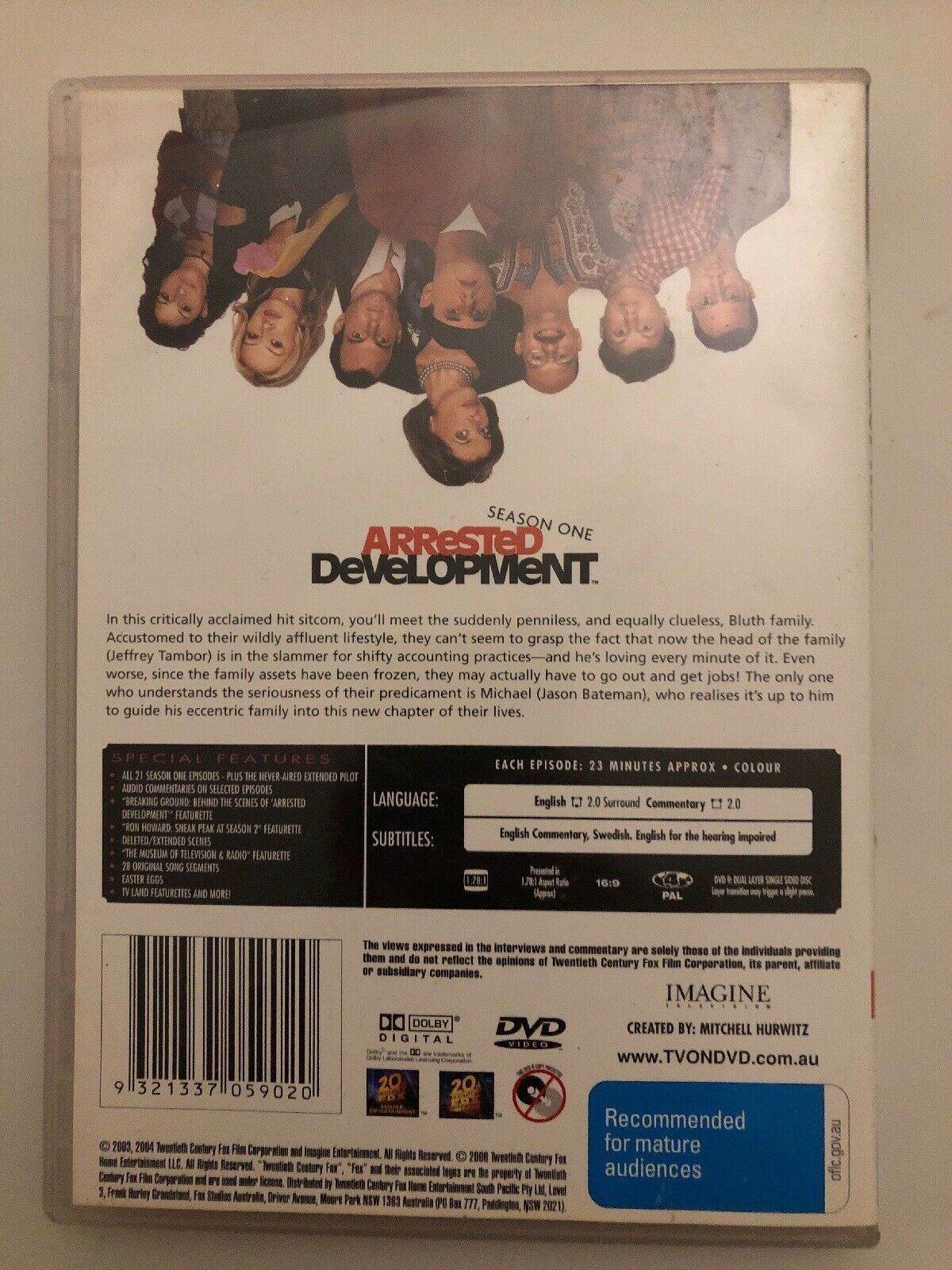 Arrested Development : Season 1 (DVD, 2005, 3-Disc Set) Region 4
