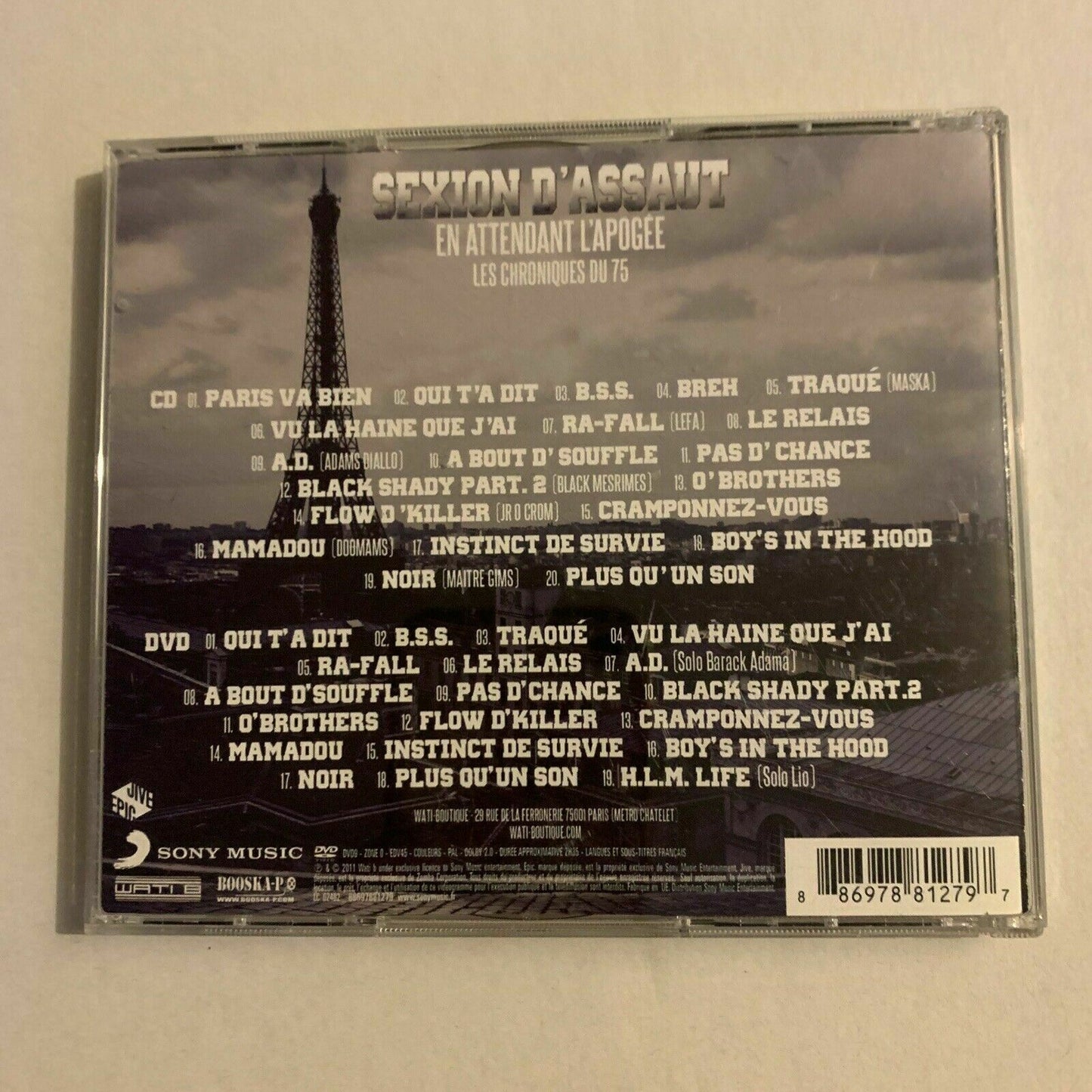 Sexion D'assaut – En Attendant L' Apogée : Les Chroniques Du 75 (CD & DVD, 2011)