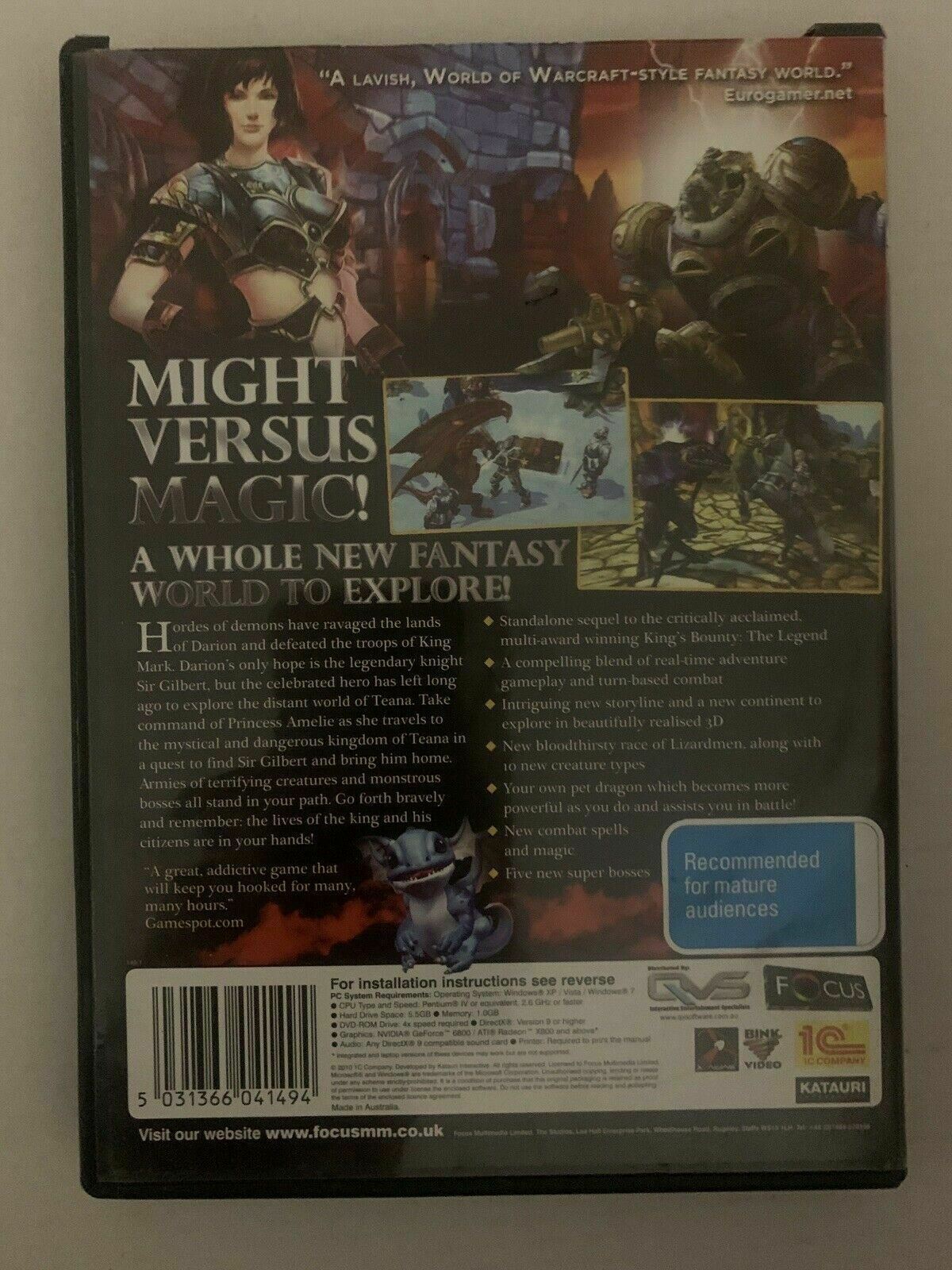 King's Bounty: Armored Princess - PC 2010 Strategy Role-playing Windows Game