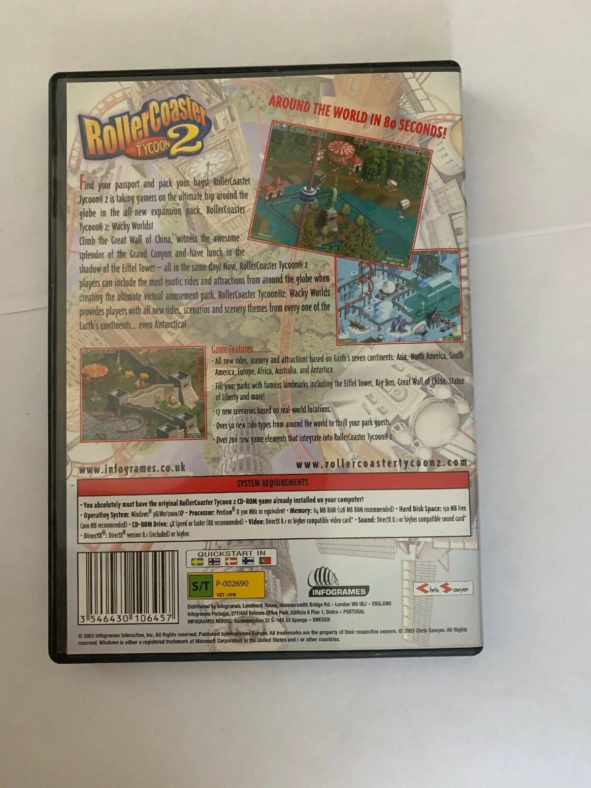 RollerCoaster Tycoon 2 - Wacky Worlds Expansion Pack (PC, Windows)