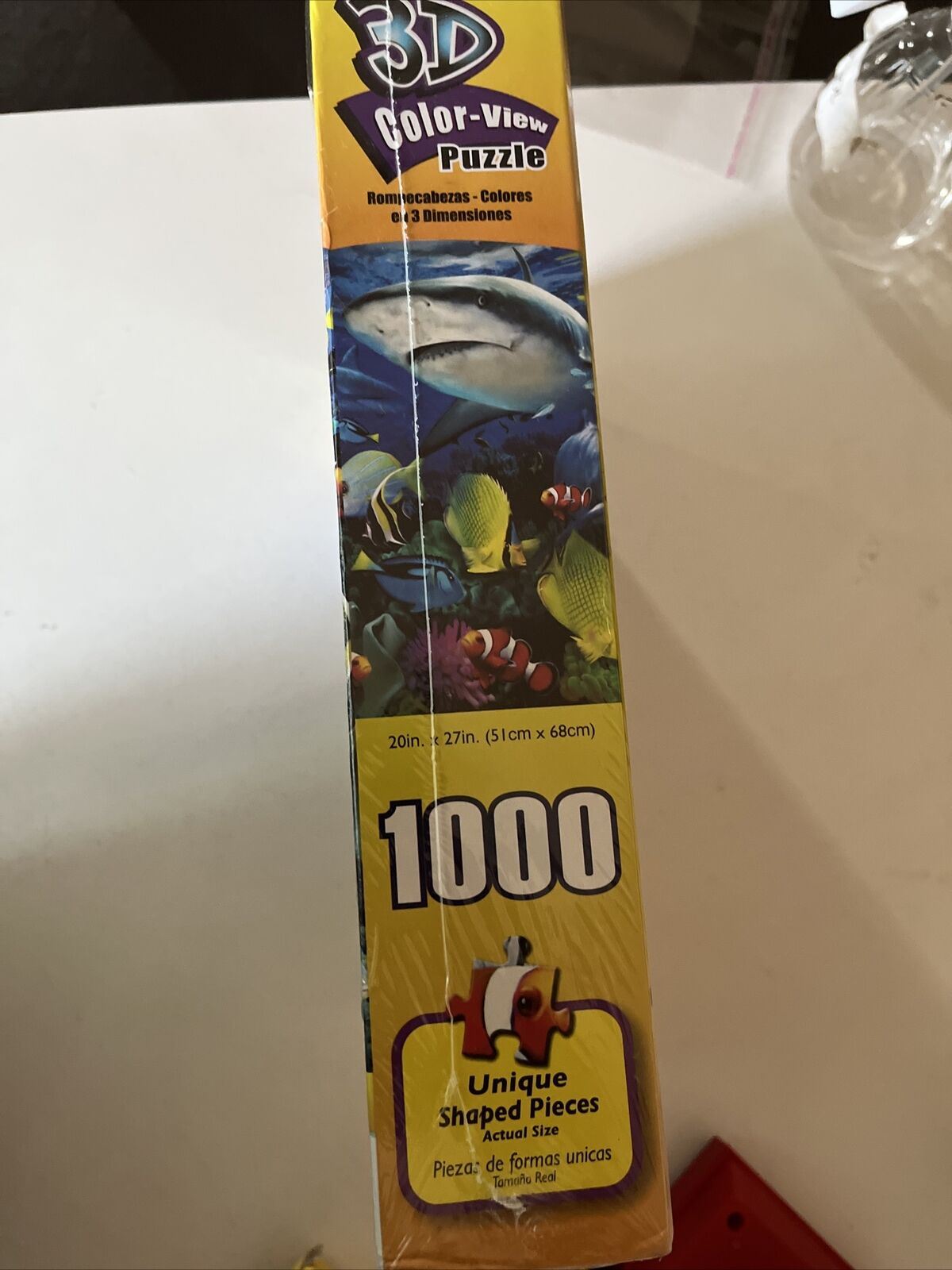 *New Sealed* 3D Color-View Puzzle Reef Sharks with 3D Glasses