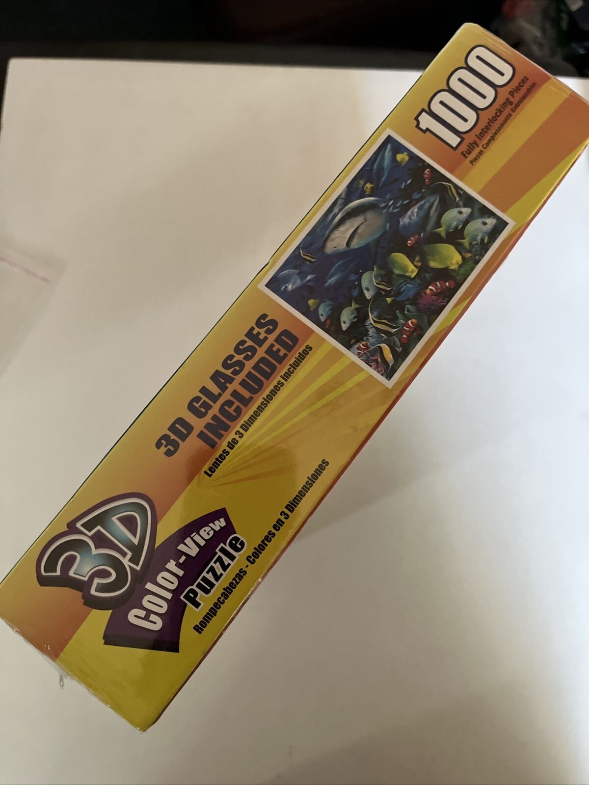 *New Sealed* 3D Color-View Puzzle Reef Sharks with 3D Glasses