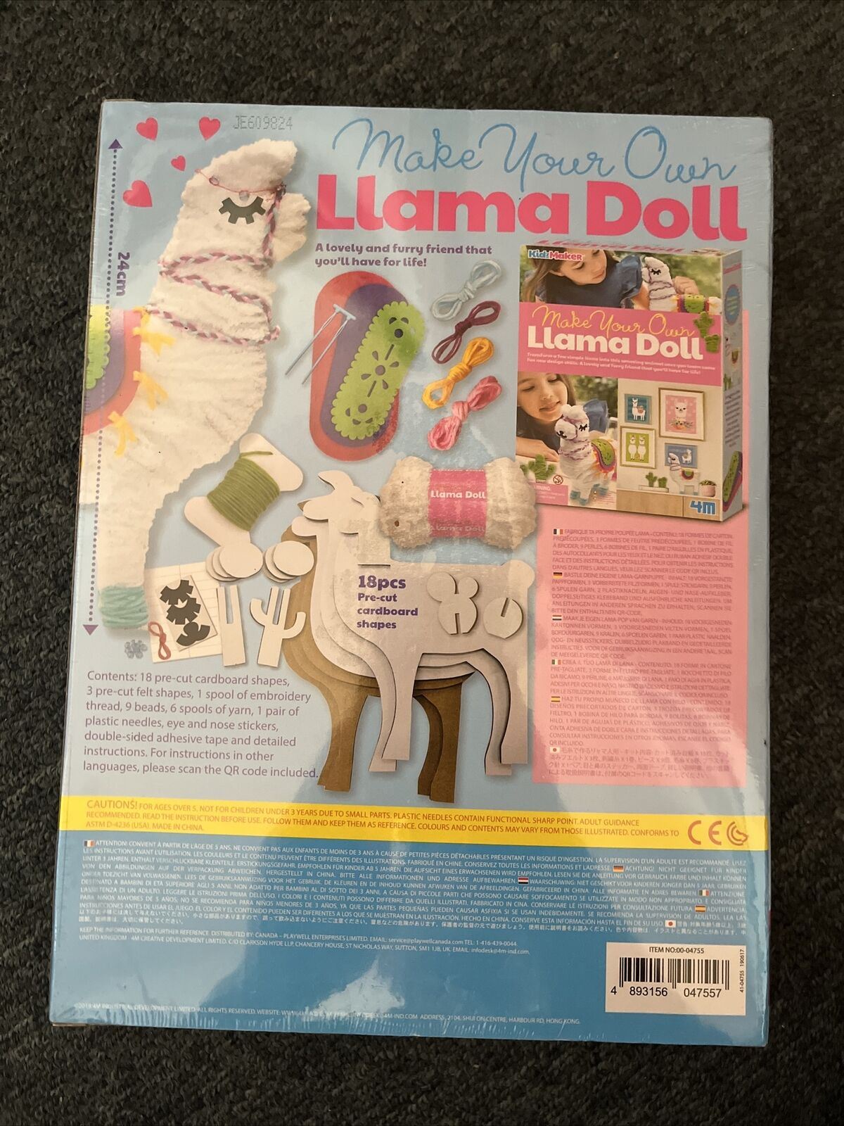 *New Sealed* 4M KidzMaker - Make Your Own Llama Doll