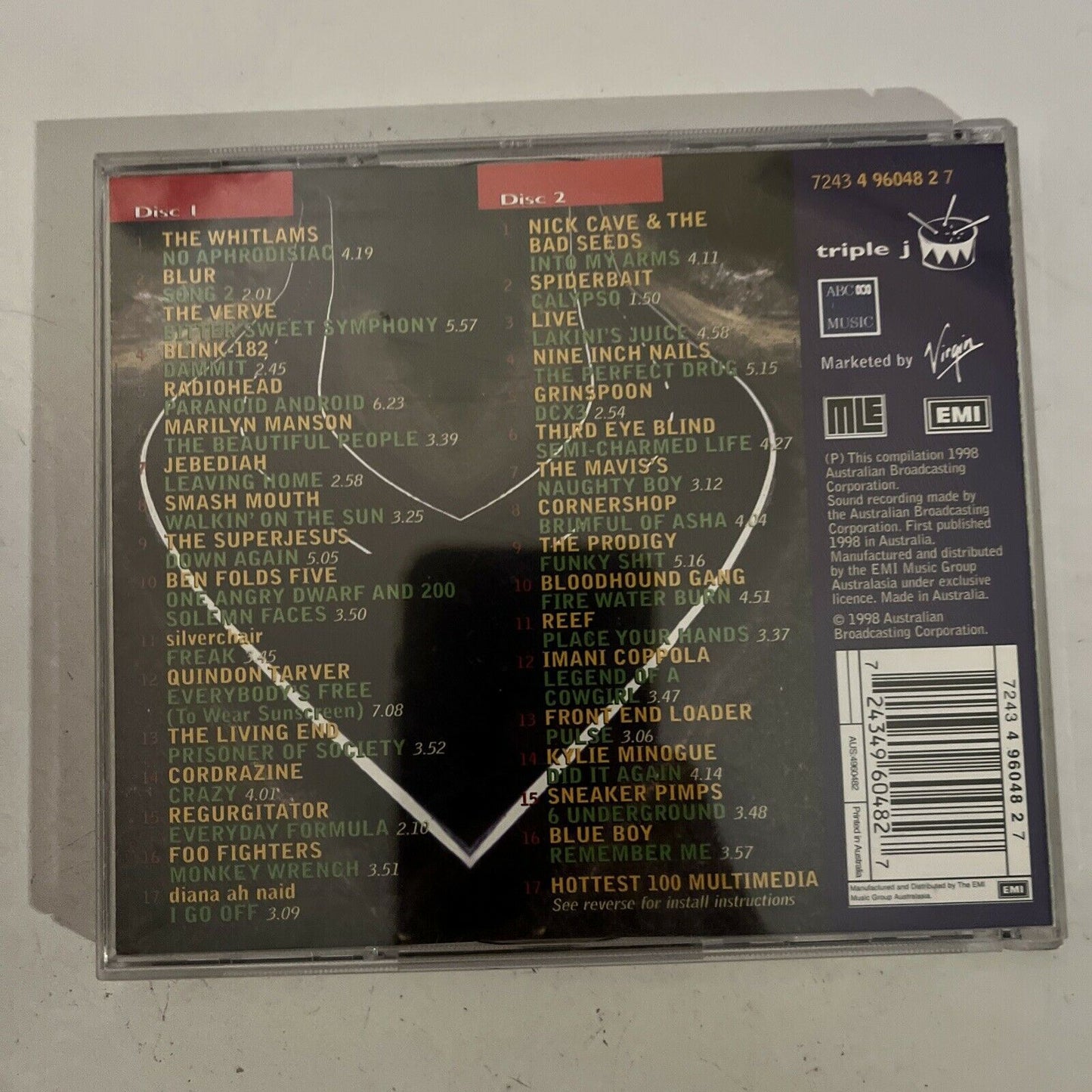 Triple J Hottest 100 Volume 5 (CD, 2-Disc Set) 1998