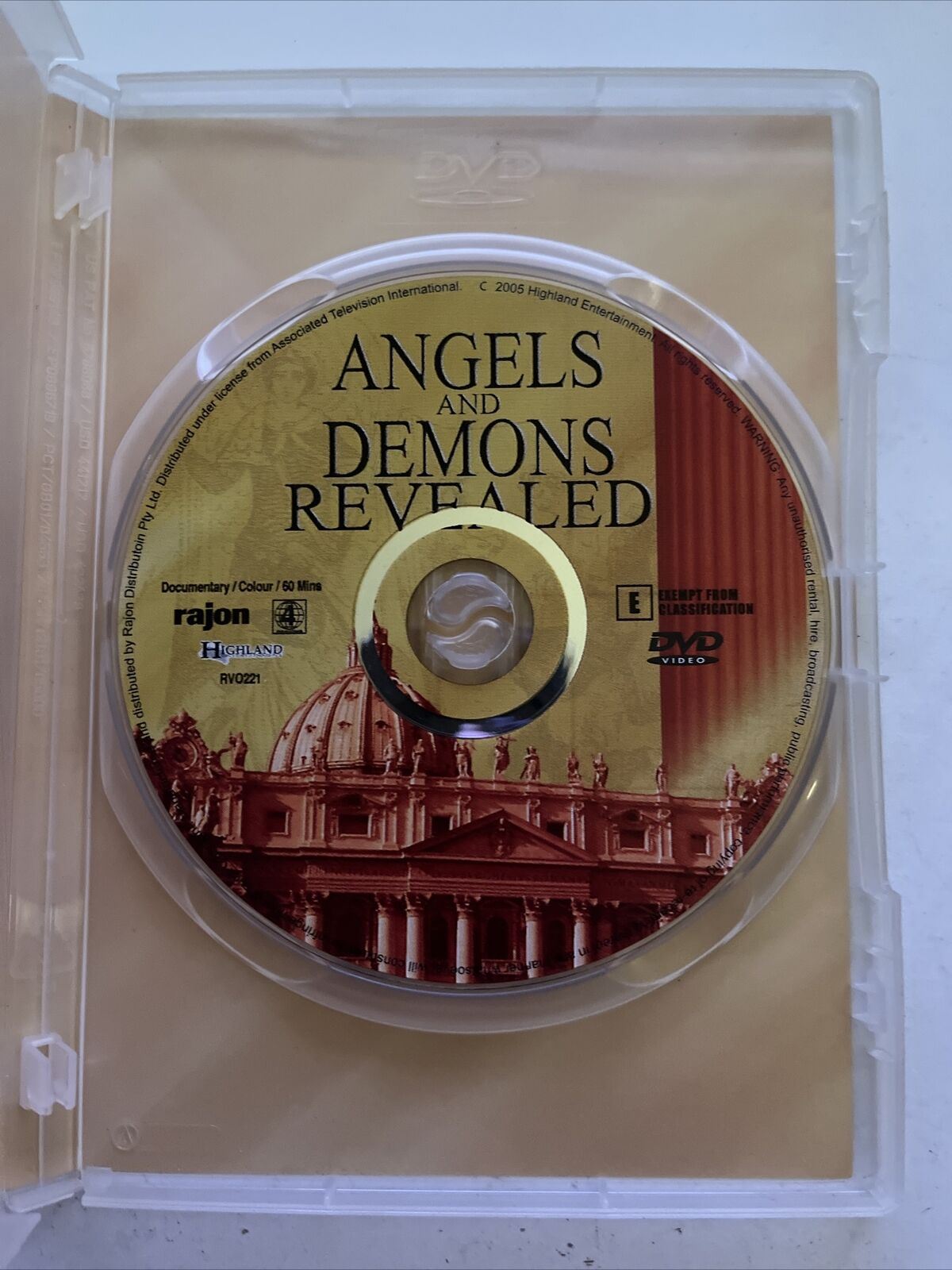 Angles And Demons Revealed (DVD, 2004) Illuminati Documentary. Region 4